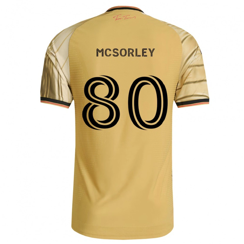 Danxen Dames Brendan Mcsorley #80 Bruin Geel Zwart Uitshirt Uittenue 2026/27 T-Shirt België
