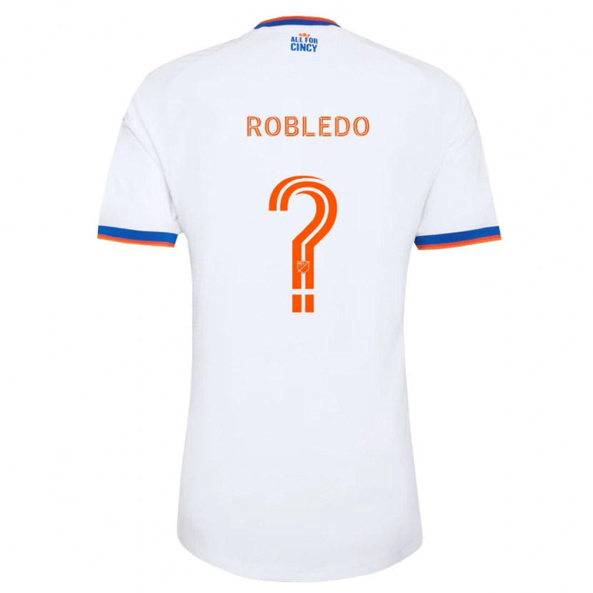 Danxen Dames Harrison Robledo #0 Wit Marineblauw Oranje Uitshirt Uittenue 2026/27 T-Shirt België