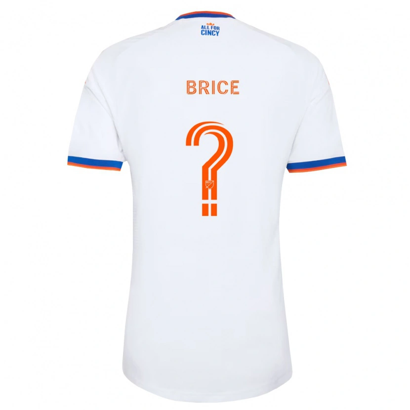 Danxen Dames Nolan Brice #0 Wit Marineblauw Oranje Uitshirt Uittenue 2026/27 T-Shirt België