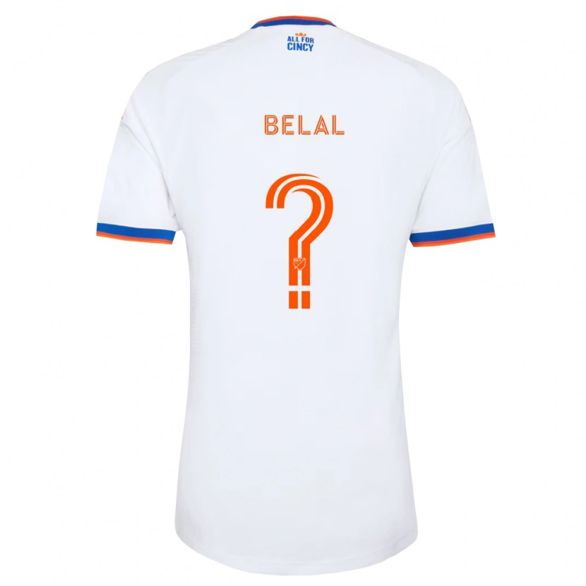 Danxen Dames Ryan Belal #0 Wit Marineblauw Oranje Uitshirt Uittenue 2026/27 T-Shirt België