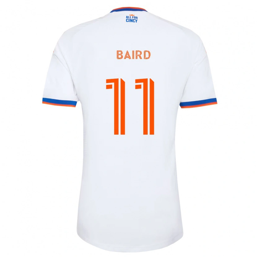 Danxen Dames Corey Baird #11 Wit Marineblauw Oranje Uitshirt Uittenue 2026/27 T-Shirt België