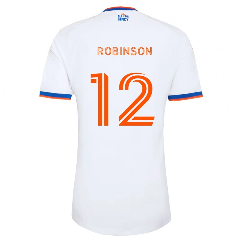 Danxen Dames Miles Robinson #12 Wit Marineblauw Oranje Uitshirt Uittenue 2026/27 T-Shirt België