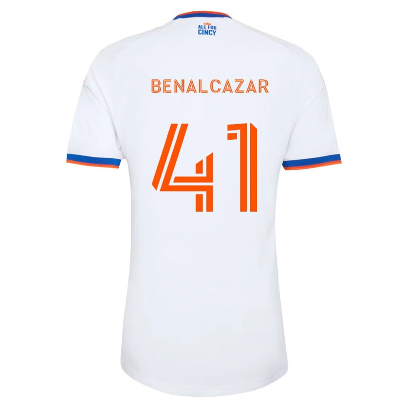 Danxen Dames Nico Benalcázar #41 Wit Marineblauw Oranje Uitshirt Uittenue 2026/27 T-Shirt België