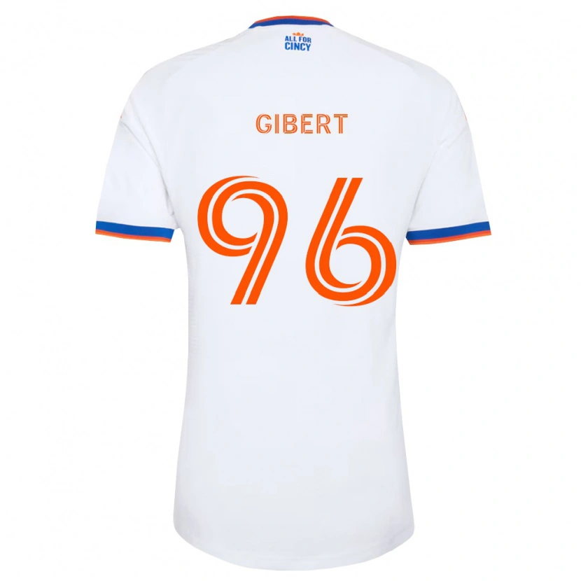 Danxen Dames Gaël Gibert #96 Wit Marineblauw Oranje Uitshirt Uittenue 2026/27 T-Shirt België
