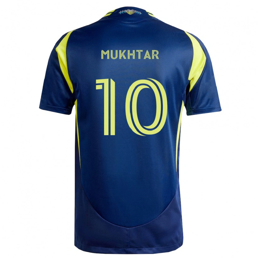 Danxen Dames Hany Mukhtar #10 Geel Marineblauw Uitshirt Uittenue 2026/27 T-Shirt België