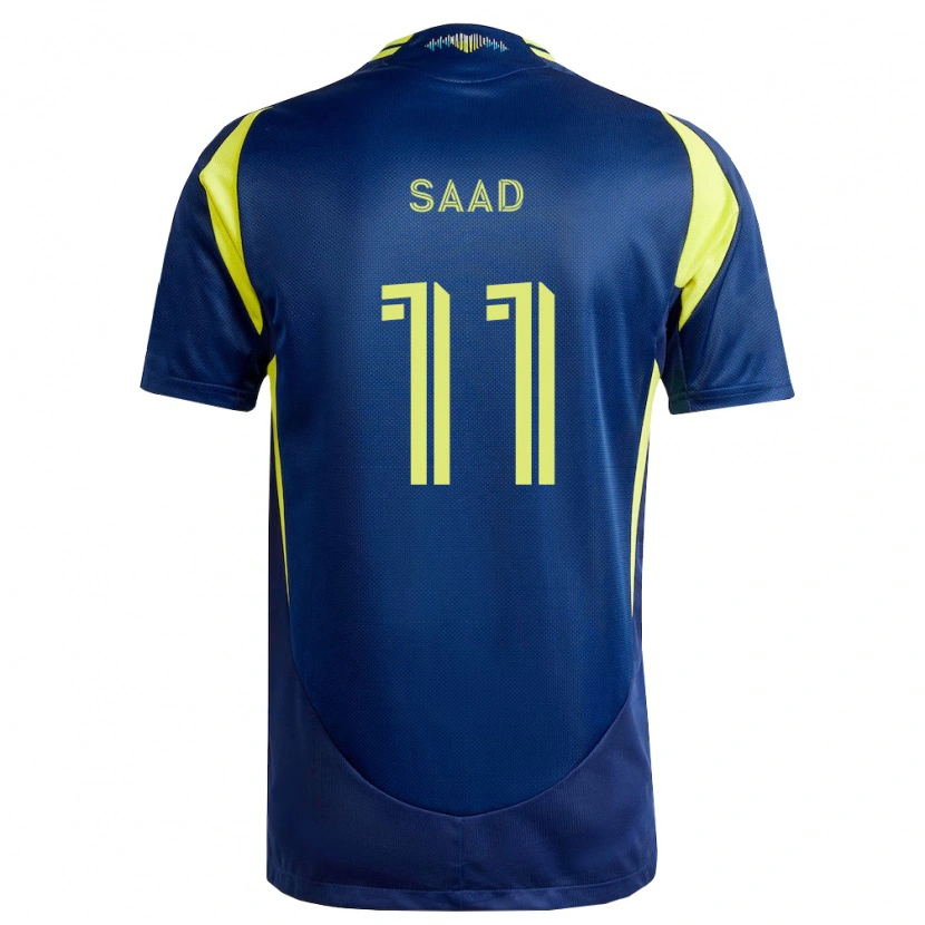 Danxen Dames Elias Saad #11 Geel Marineblauw Uitshirt Uittenue 2026/27 T-Shirt België