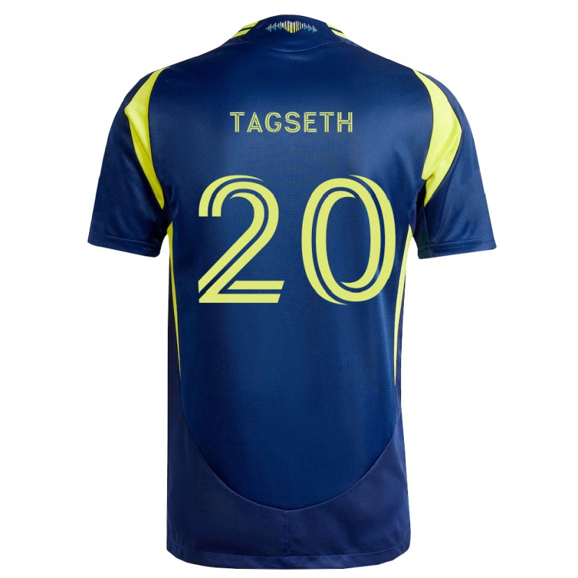Danxen Dames Edvard Tagseth #20 Geel Marineblauw Uitshirt Uittenue 2026/27 T-Shirt België