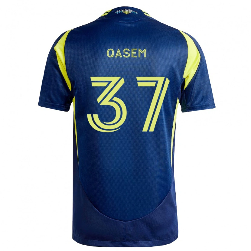 Danxen Dames Ahmed Qasem #37 Geel Marineblauw Uitshirt Uittenue 2026/27 T-Shirt België