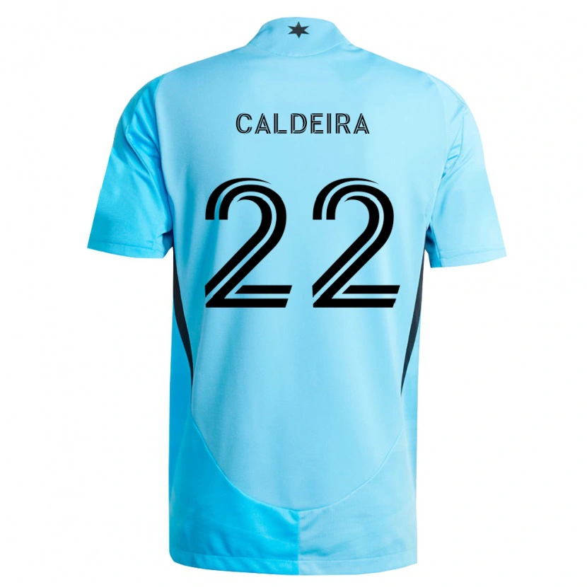 Danxen Dames Marcus Caldeira #22 Lichtblauw Zwart Uitshirt Uittenue 2026/27 T-Shirt België