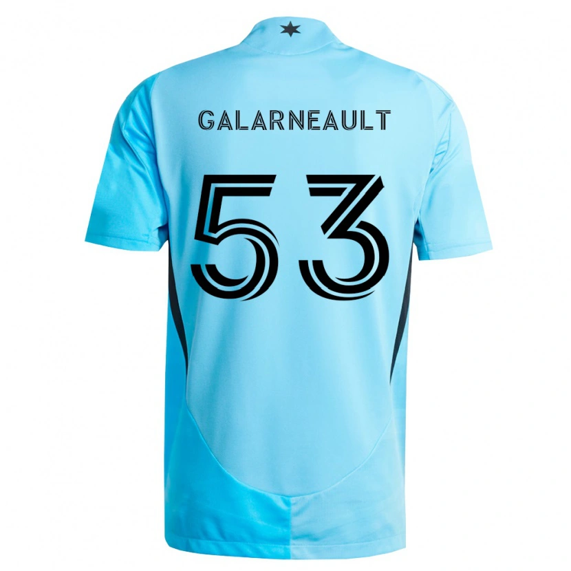 Danxen Dames Benjamin Galarneault #53 Lichtblauw Zwart Uitshirt Uittenue 2026/27 T-Shirt België