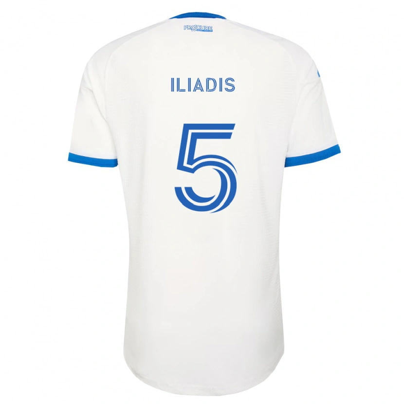 Danxen Dames Ilias Iliadis #5 Hemelsblauw Wit Uitshirt Uittenue 2026/27 T-Shirt België