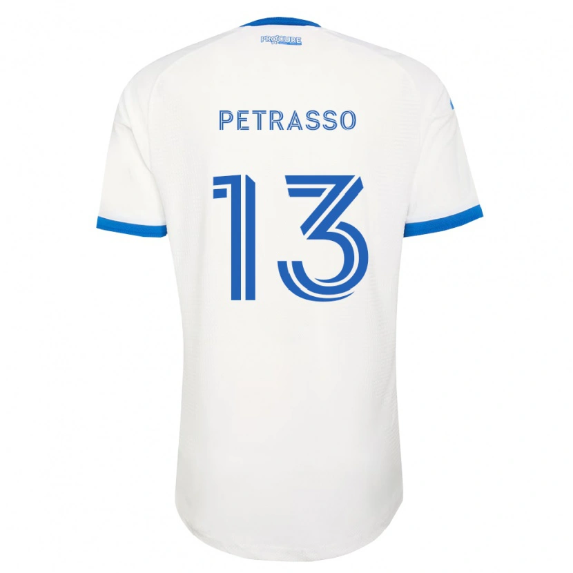 Danxen Dames Luca Petrasso #13 Hemelsblauw Wit Uitshirt Uittenue 2026/27 T-Shirt België