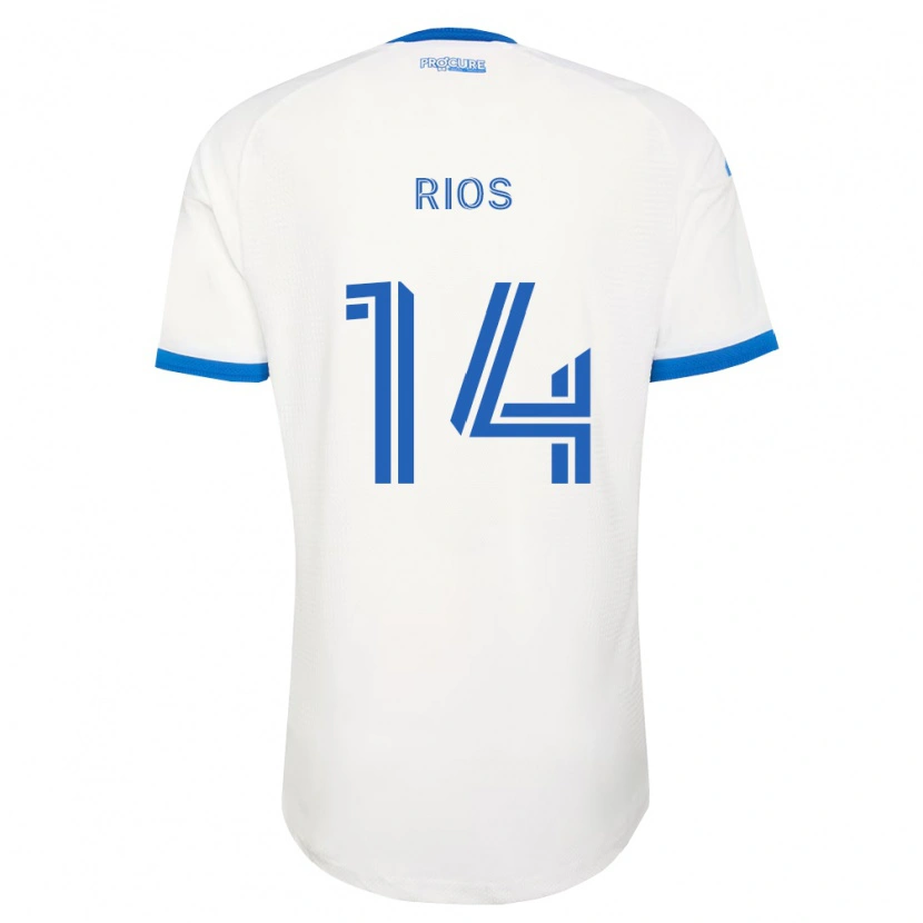 Danxen Dames Daniel Ríos #14 Hemelsblauw Wit Uitshirt Uittenue 2026/27 T-Shirt België