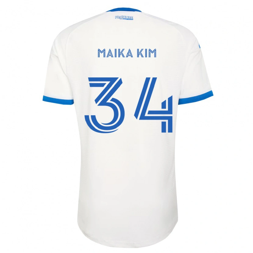 Danxen Dames Guerrier Maika Kim #34 Hemelsblauw Wit Uitshirt Uittenue 2026/27 T-Shirt België