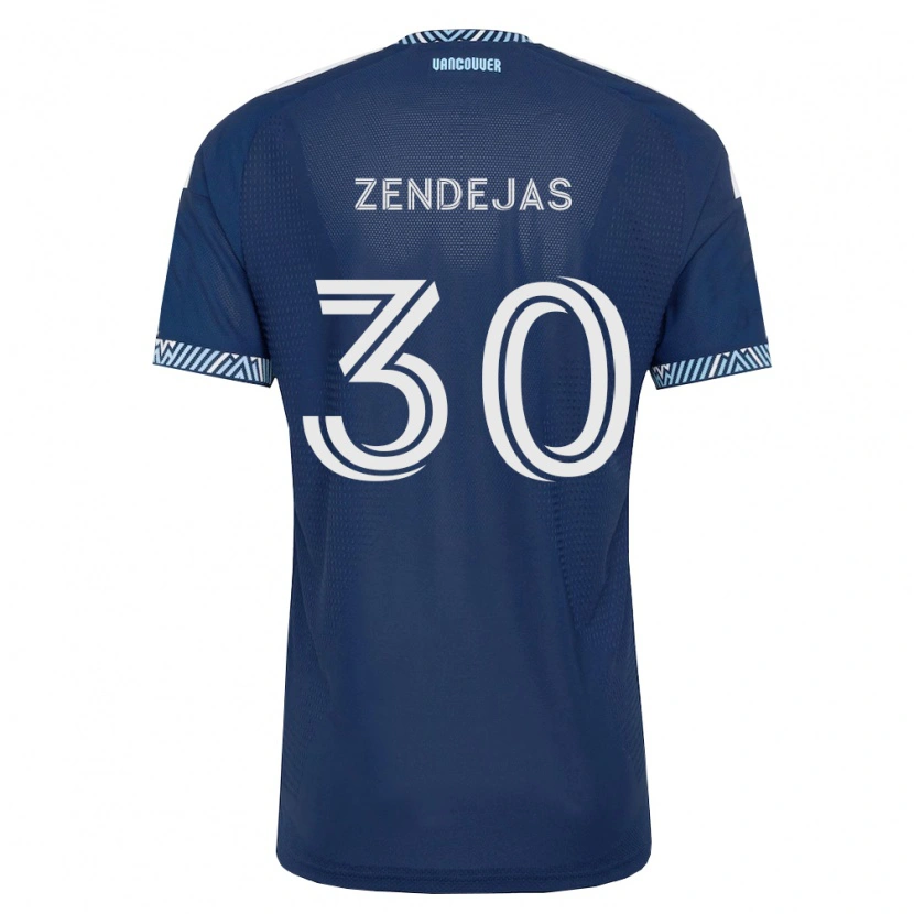 Danxen Dames Adrián Zendejas #30 Diep Blauw Wit Uitshirt Uittenue 2026/27 T-Shirt België