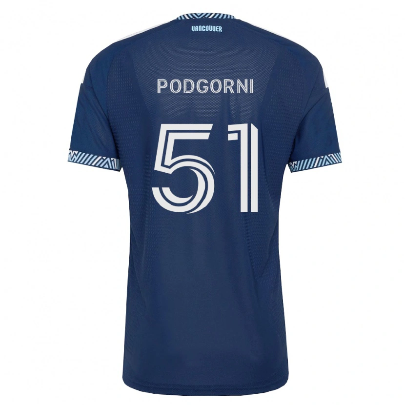 Danxen Dames Kevin Podgorni #51 Diep Blauw Wit Uitshirt Uittenue 2026/27 T-Shirt België