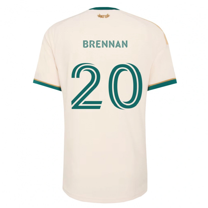 Danxen Dames Luke Brennan #20 Champagne Groen Uitshirt Uittenue 2026/27 T-Shirt België