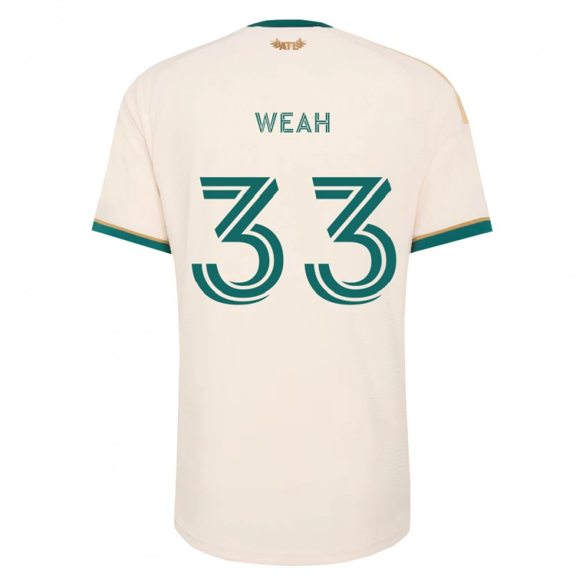 Danxen Dames Patrick Weah #33 Champagne Groen Uitshirt Uittenue 2026/27 T-Shirt België