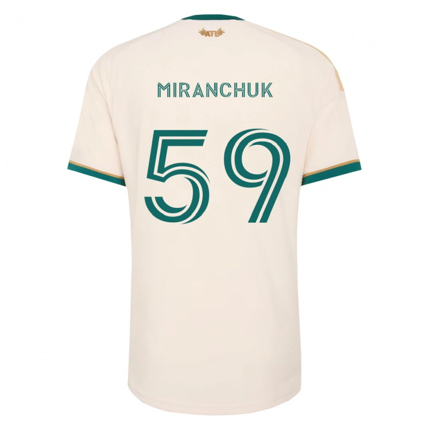 Danxen Dames Aleksey Miranchuk #59 Champagne Groen Uitshirt Uittenue 2026/27 T-Shirt België