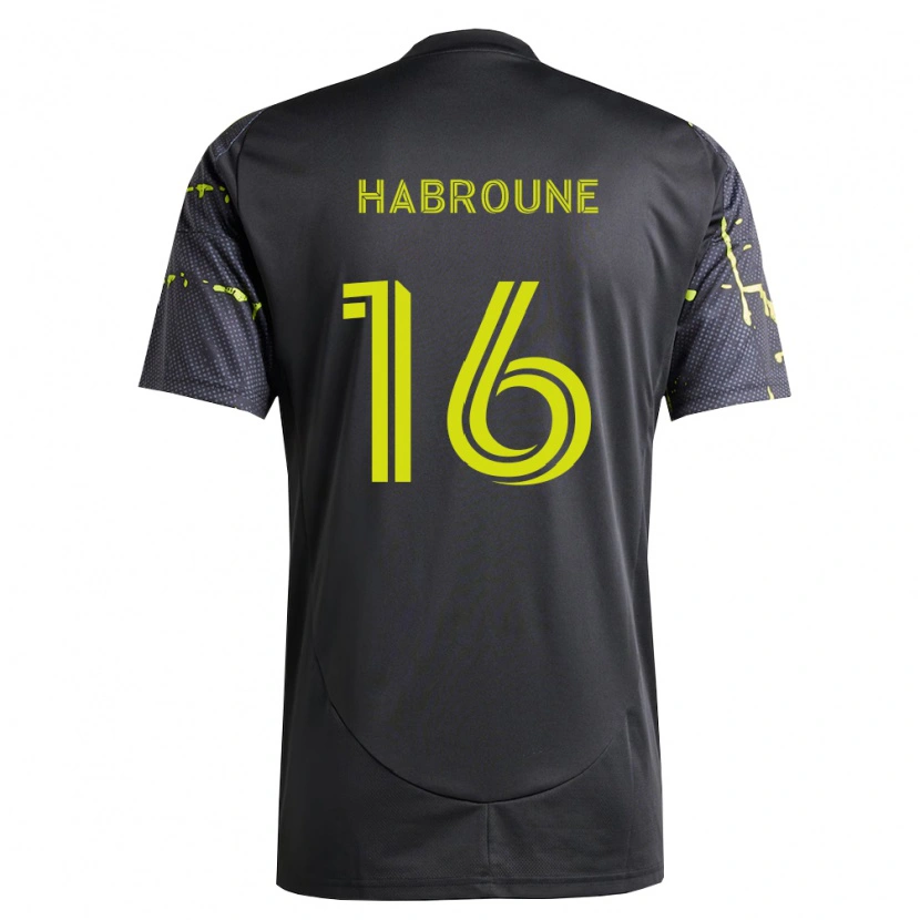 Danxen Dames Taha Habroune #16 Fluorescerend Geel Zwart Uitshirt Uittenue 2026/27 T-Shirt België