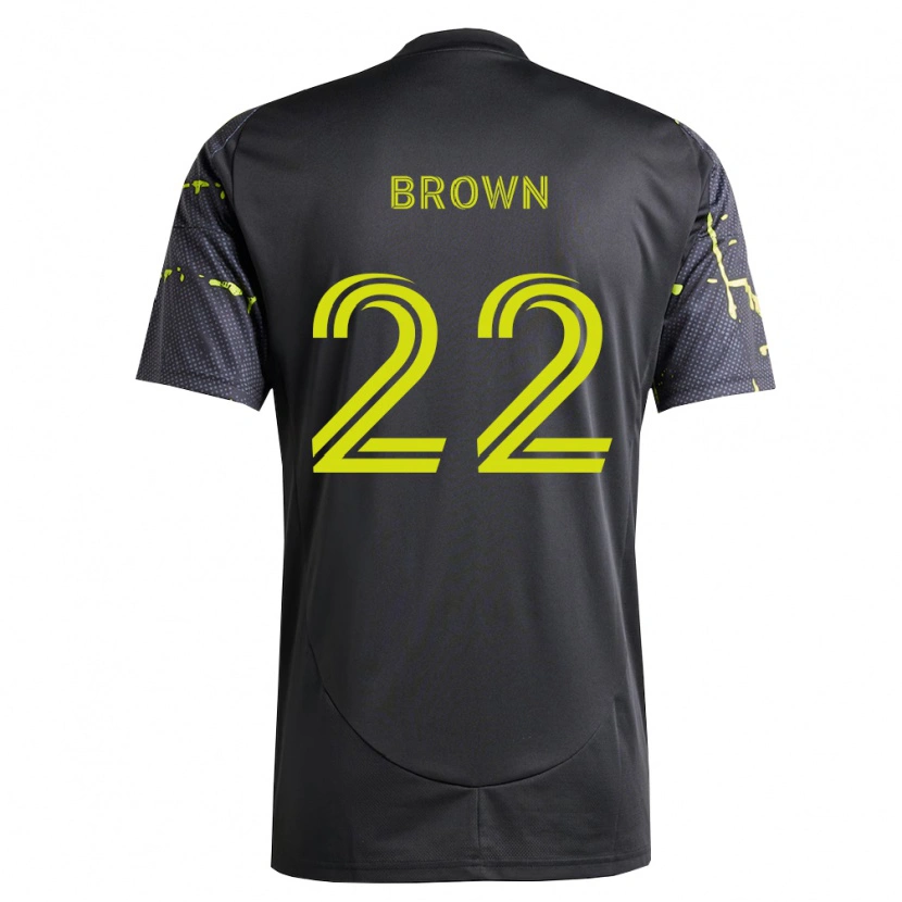 Danxen Dames Tristan Brown #22 Fluorescerend Geel Zwart Uitshirt Uittenue 2026/27 T-Shirt België