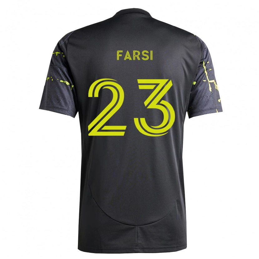 Danxen Dames Mohamed Farsi #23 Fluorescerend Geel Zwart Uitshirt Uittenue 2026/27 T-Shirt België