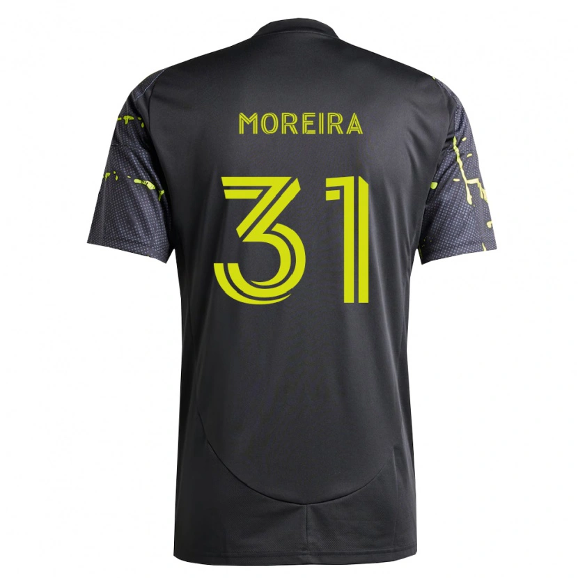 Danxen Dames Steven Moreira #31 Fluorescerend Geel Zwart Uitshirt Uittenue 2026/27 T-Shirt België
