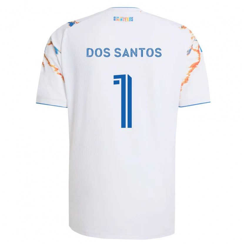 Danxen Dames Cj Dos Santos #1 Wit Oranje Blauw Uitshirt Uittenue 2026/27 T-Shirt België