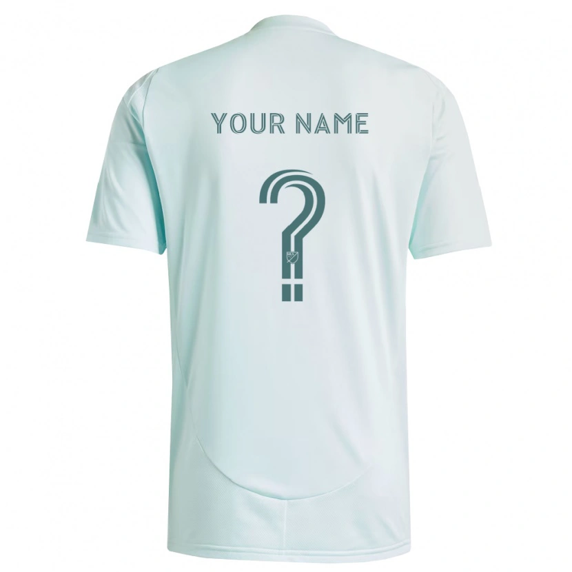 Danxen Dames Uw Naam #0 Wit Lichtgroen Uitshirt Uittenue 2026/27 T-Shirt België