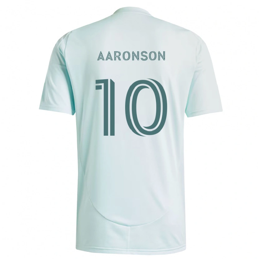 Danxen Dames Paxten Aaronson #10 Wit Lichtgroen Uitshirt Uittenue 2026/27 T-Shirt België