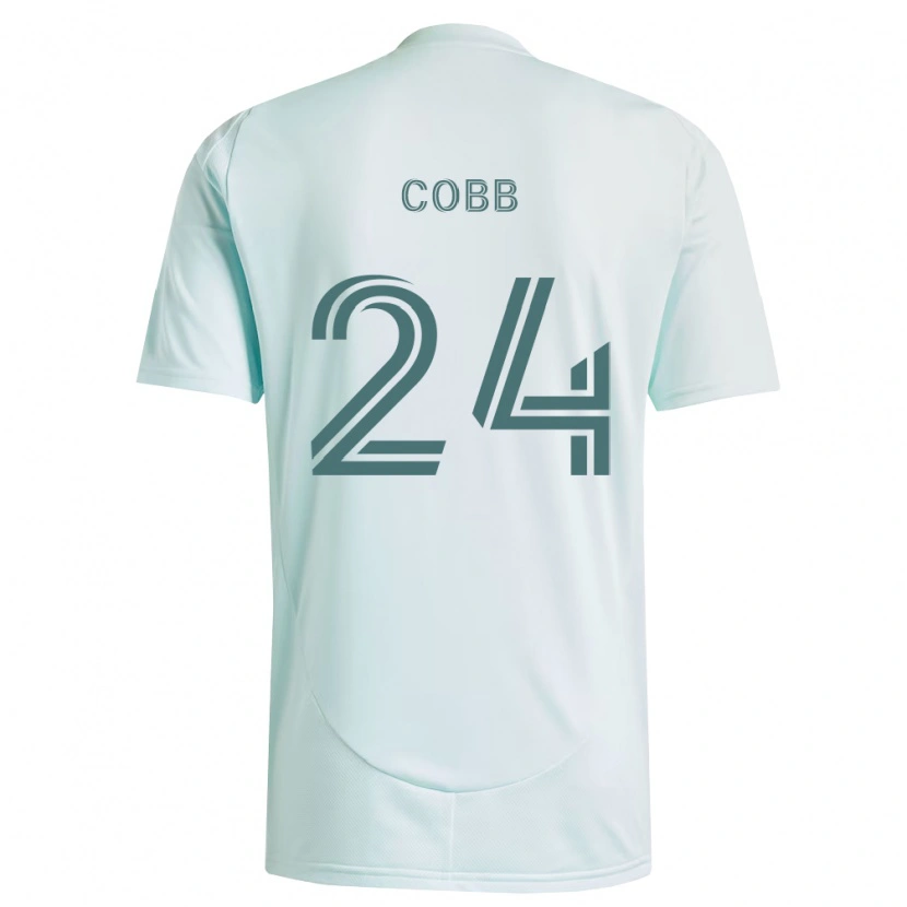 Danxen Dames Noah Cobb #24 Wit Lichtgroen Uitshirt Uittenue 2026/27 T-Shirt België