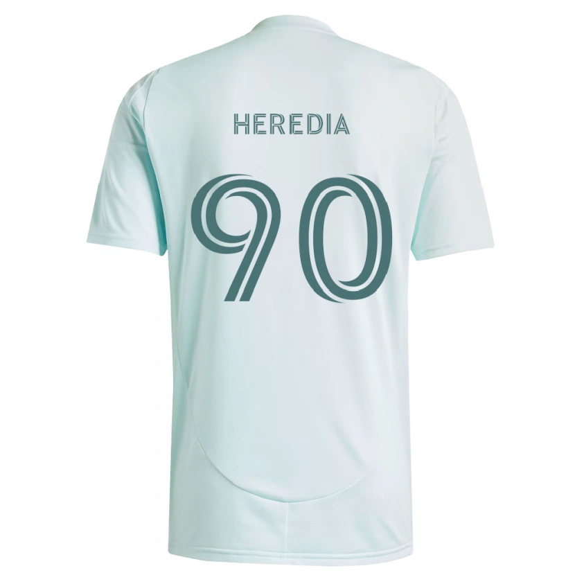 Danxen Dames Edgar Heredia #90 Wit Lichtgroen Uitshirt Uittenue 2026/27 T-Shirt België