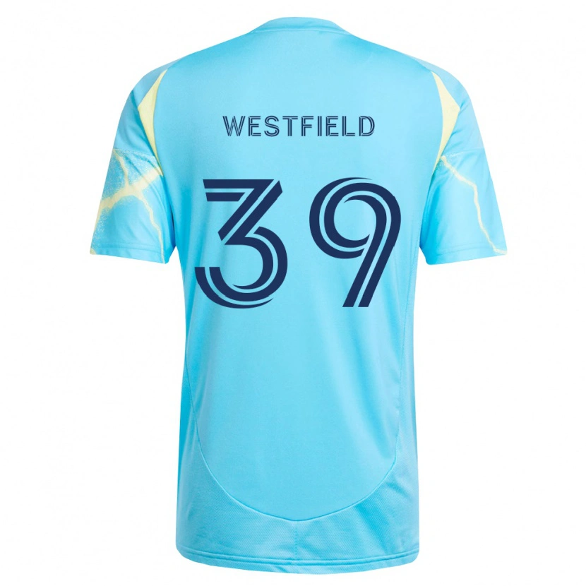 Danxen Dames Frankie Westfield #39 Lichtblauw Zwart Lichtgeel Uitshirt Uittenue 2026/27 T-Shirt België