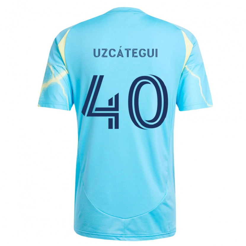 Danxen Dames Rafael Uzcátegui #40 Lichtblauw Zwart Lichtgeel Uitshirt Uittenue 2026/27 T-Shirt België