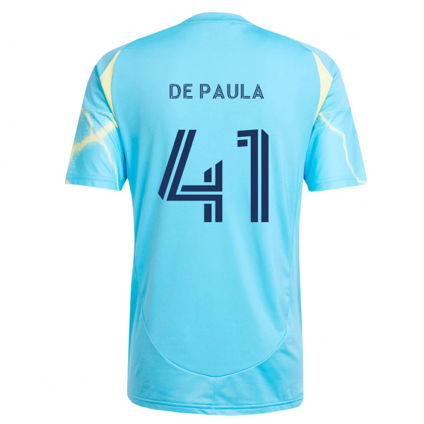 Danxen Dames Matheus De Paula #41 Lichtblauw Zwart Lichtgeel Uitshirt Uittenue 2026/27 T-Shirt België