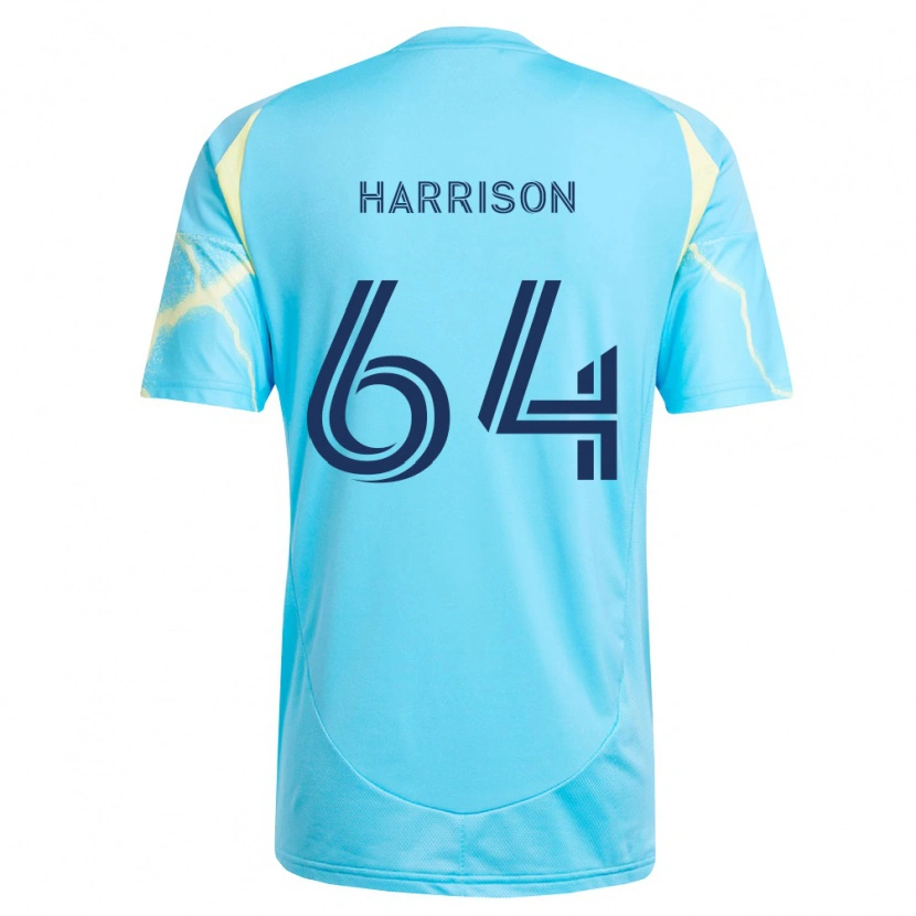 Danxen Dames Joshua Harrison #64 Lichtblauw Zwart Lichtgeel Uitshirt Uittenue 2026/27 T-Shirt België