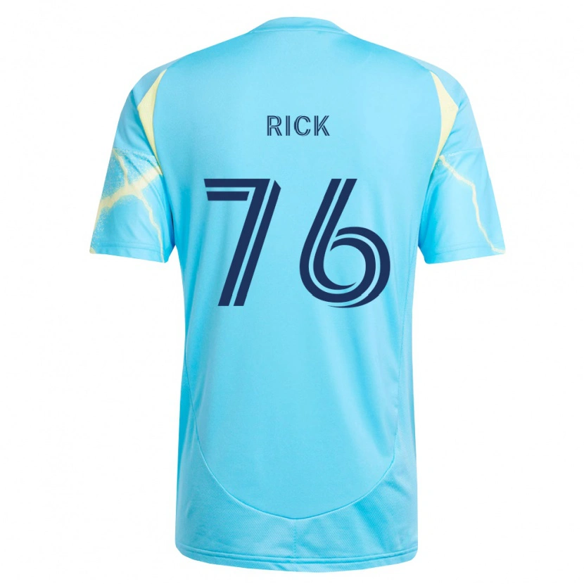 Danxen Dames Andrew Rick #76 Lichtblauw Zwart Lichtgeel Uitshirt Uittenue 2026/27 T-Shirt België