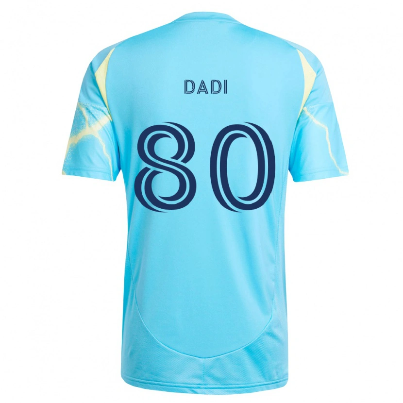 Danxen Dames Paco Dadi #80 Lichtblauw Zwart Lichtgeel Uitshirt Uittenue 2026/27 T-Shirt België
