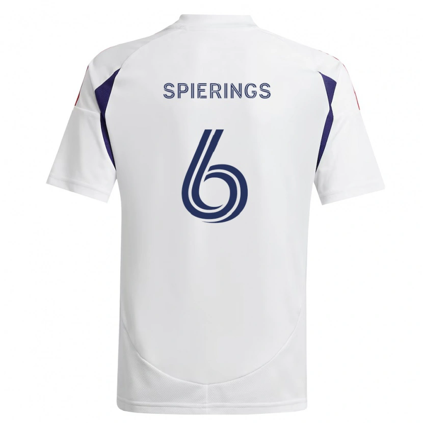 Danxen Dames Stijn Spierings #6 Koninklijk Blauw Rood Bruin Uitshirt Uittenue 2026/27 T-Shirt België
