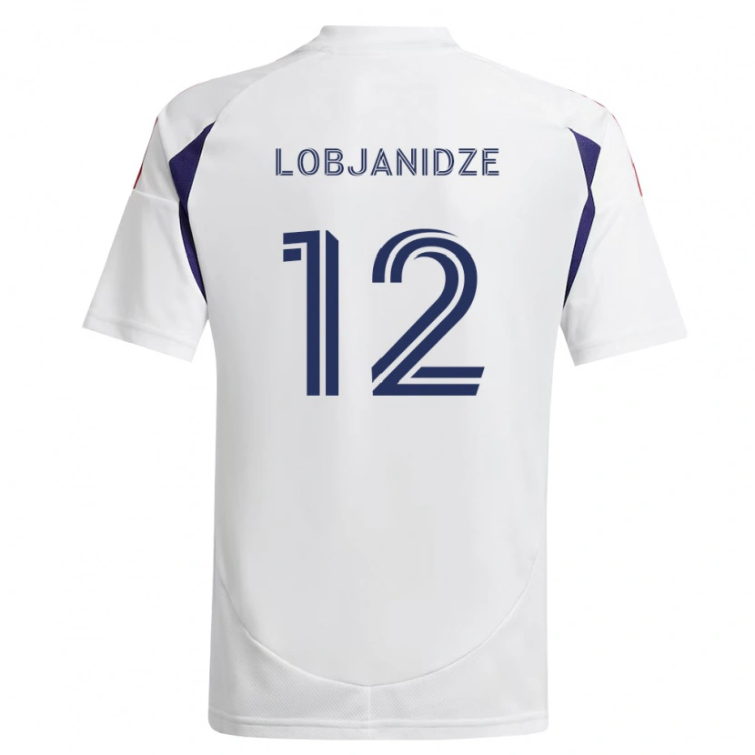 Danxen Dames Saba Lobjanidze #12 Koninklijk Blauw Rood Bruin Uitshirt Uittenue 2026/27 T-Shirt België