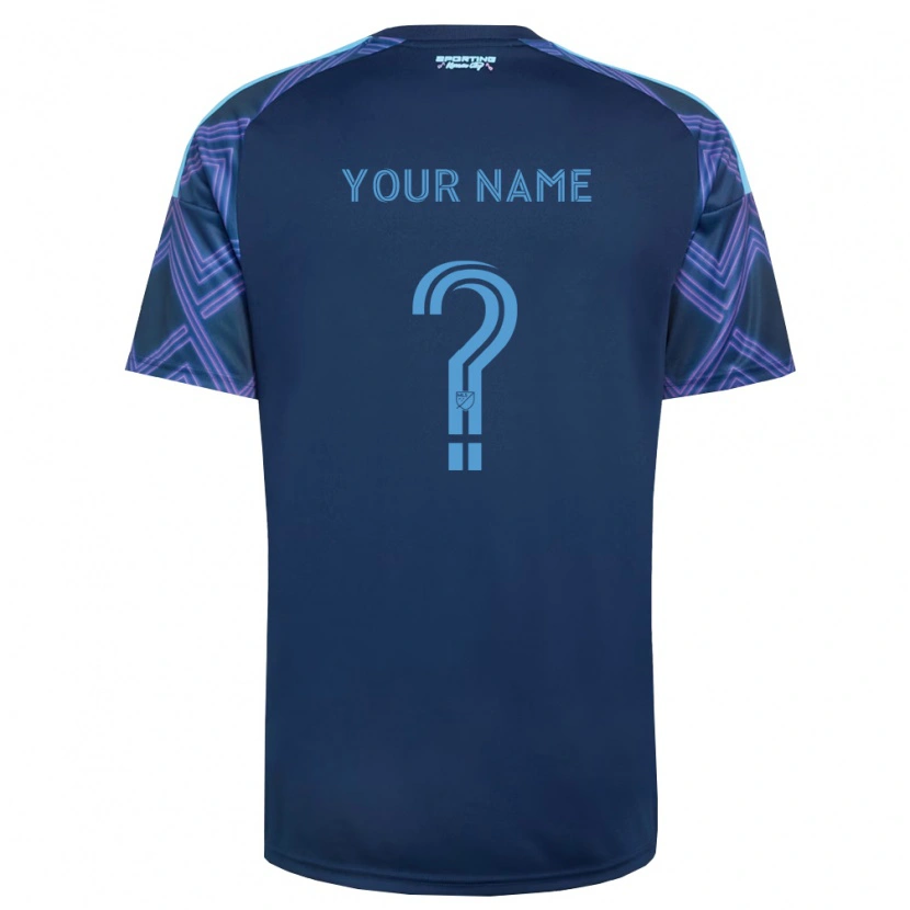 Danxen Dames Uw Naam #0 Koninklijk Blauw Paars Uitshirt Uittenue 2026/27 T-Shirt België