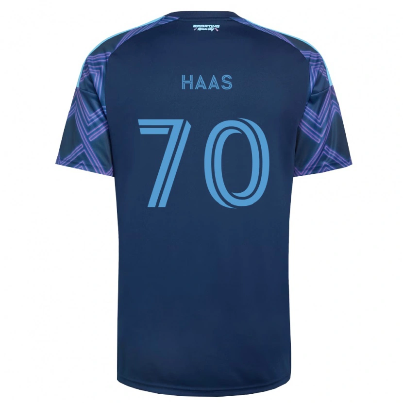 Danxen Dames Ty Haas #70 Koninklijk Blauw Paars Uitshirt Uittenue 2026/27 T-Shirt België