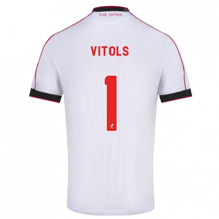 Danxen Dames Rodrigo Vitols #1 Zwart Rood Wit Uitshirt Uittenue 2026/27 T-Shirt België