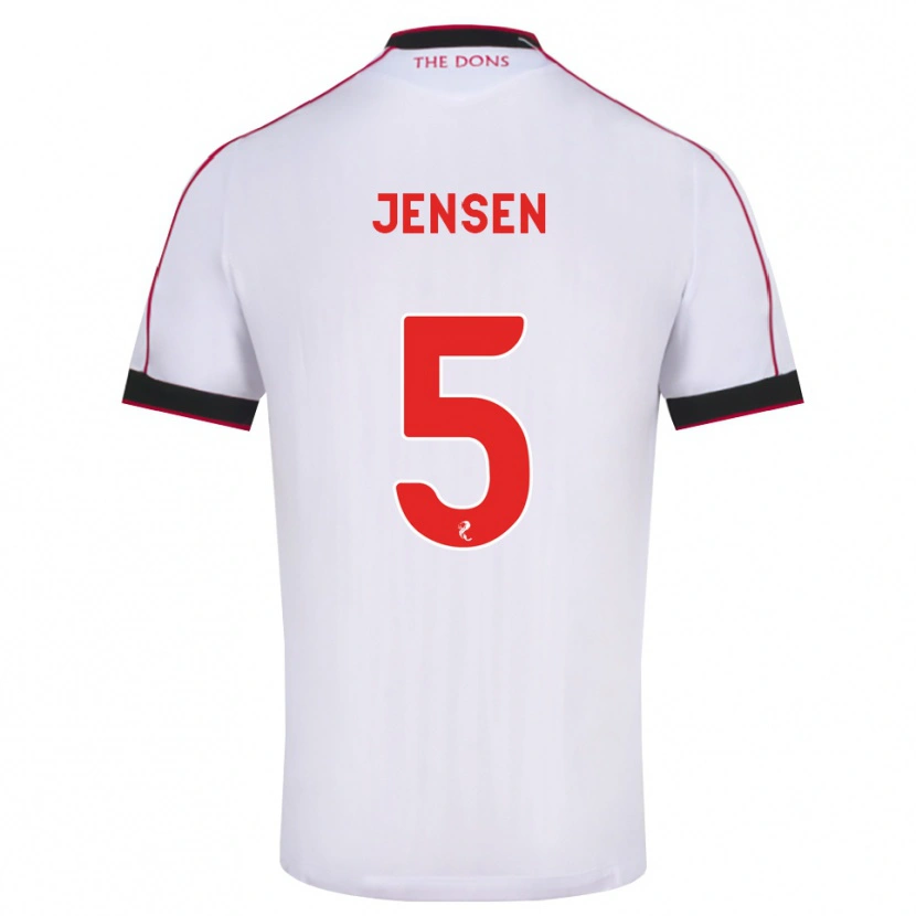 Danxen Dames Richard Jensen #5 Zwart Rood Wit Uitshirt Uittenue 2026/27 T-Shirt België