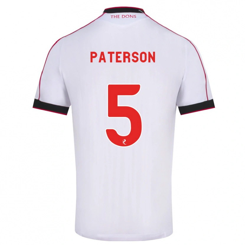 Danxen Dames Donna Paterson #5 Zwart Rood Wit Uitshirt Uittenue 2026/27 T-Shirt België