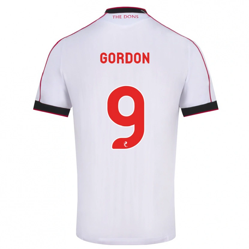 Danxen Dames Lauren Gordon #9 Zwart Rood Wit Uitshirt Uittenue 2026/27 T-Shirt België