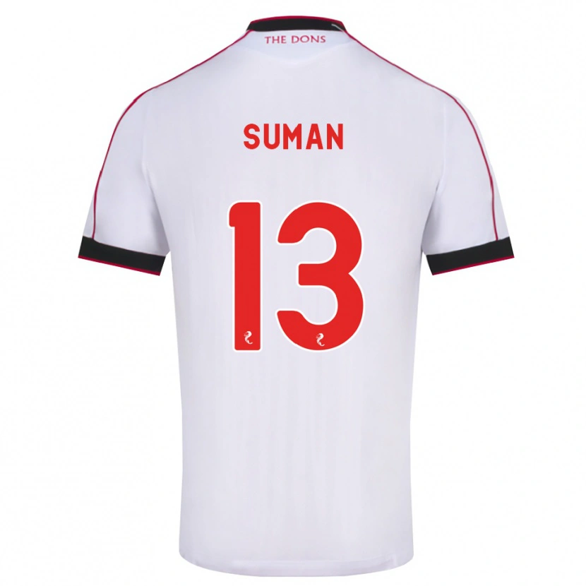 Danxen Dames Nick Suman #13 Zwart Rood Wit Uitshirt Uittenue 2026/27 T-Shirt België