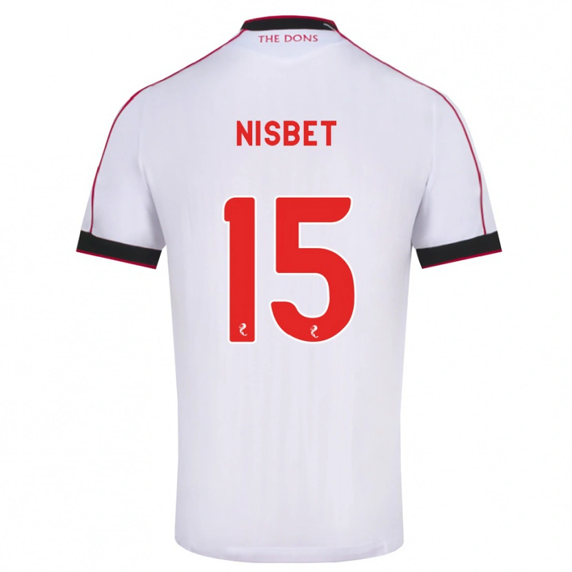 Danxen Dames Kevin Nisbet #15 Zwart Rood Wit Uitshirt Uittenue 2026/27 T-Shirt België