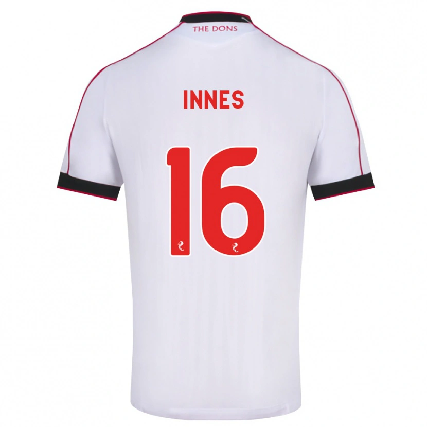 Danxen Dames Hannah Innes #16 Zwart Rood Wit Uitshirt Uittenue 2026/27 T-Shirt België