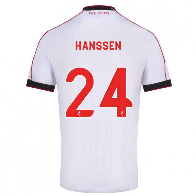 Danxen Dames Nadine Hanssen #24 Zwart Rood Wit Uitshirt Uittenue 2026/27 T-Shirt België